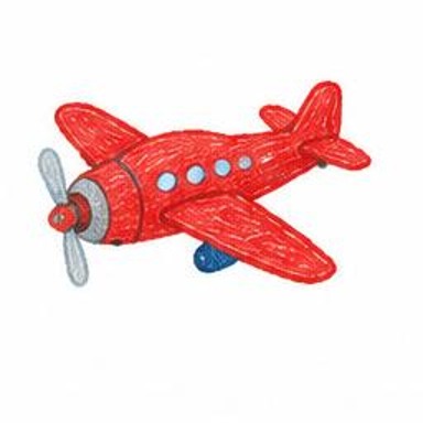 Crayon-style illustration of Airplane