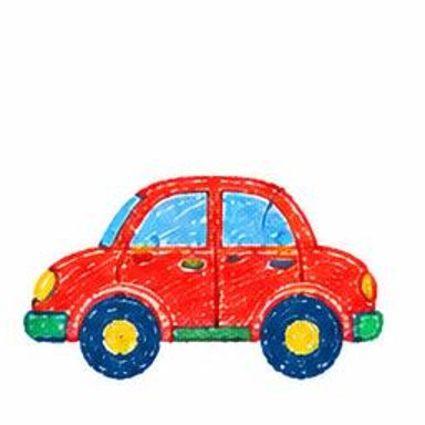 Crayon-style illustration of Automobile