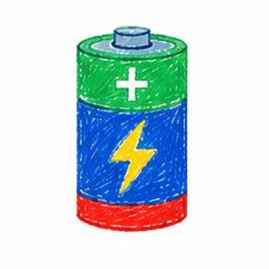 Crayon-style illustration of Electric Battery