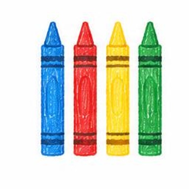 Crayon-style illustration of Wax Crayons