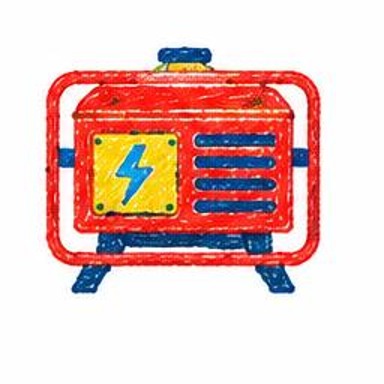 Crayon-style illustration of Electric Generator
