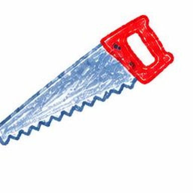 Crayon-style illustration of Handsaw