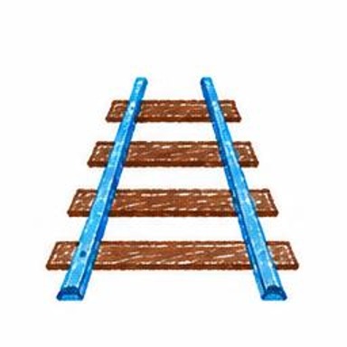Crayon-style illustration of Railway Track